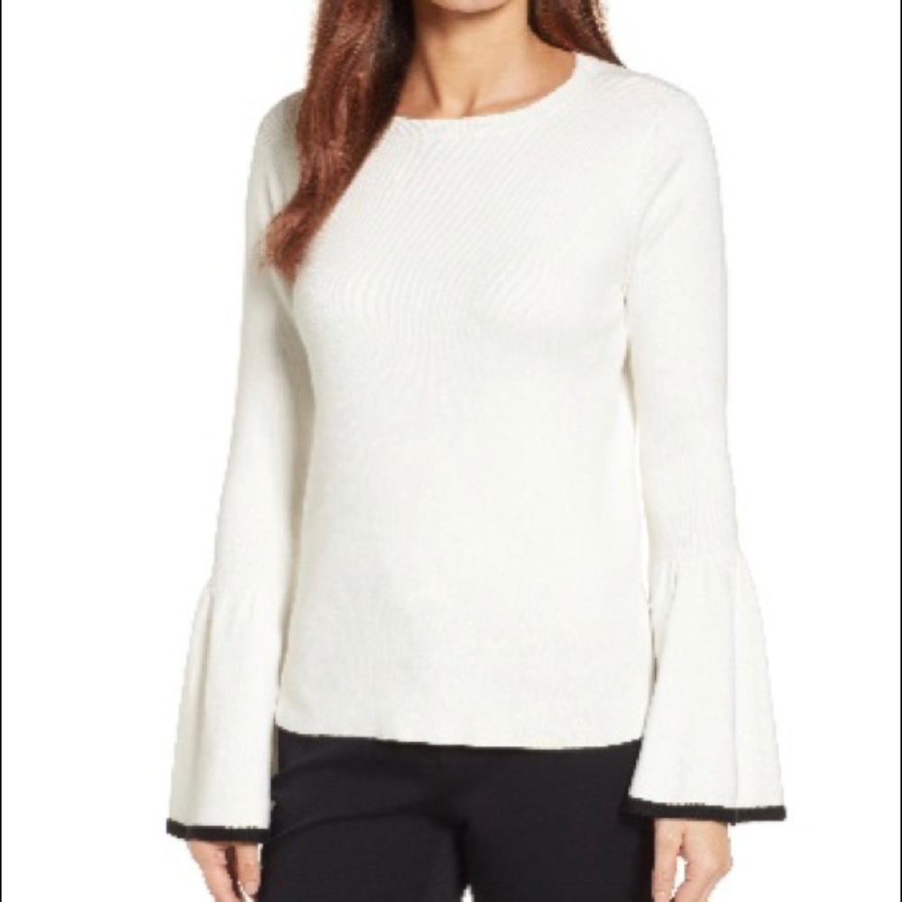 Halogen flare sleeve sweater XL